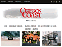 Tablet Screenshot of oregoncoastmagazine.com